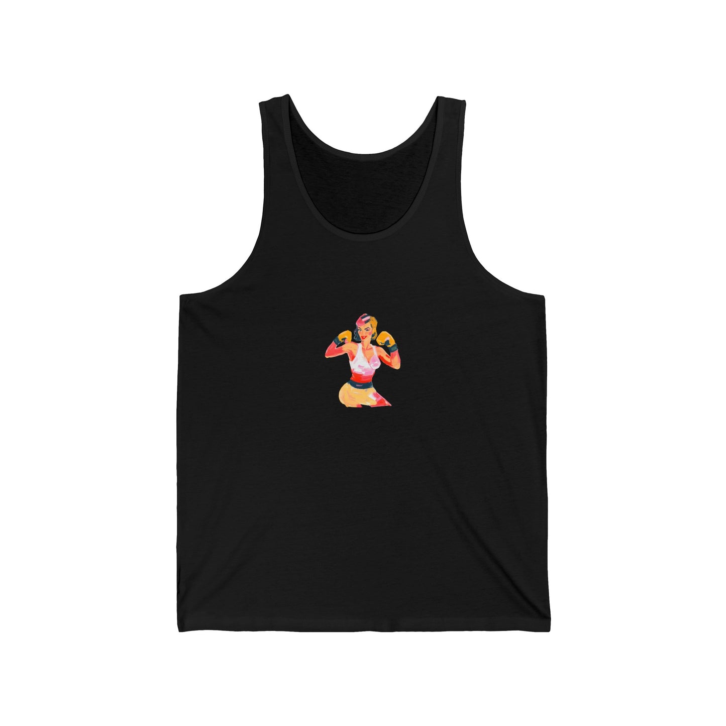 Boxing Babe Unisex Jersey Tank